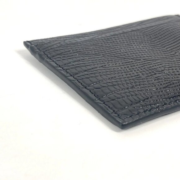 Christian Louboutin 3225316 M KIOS logo Pass Case Card Case Leather Black Unused - Picture 6 of 14